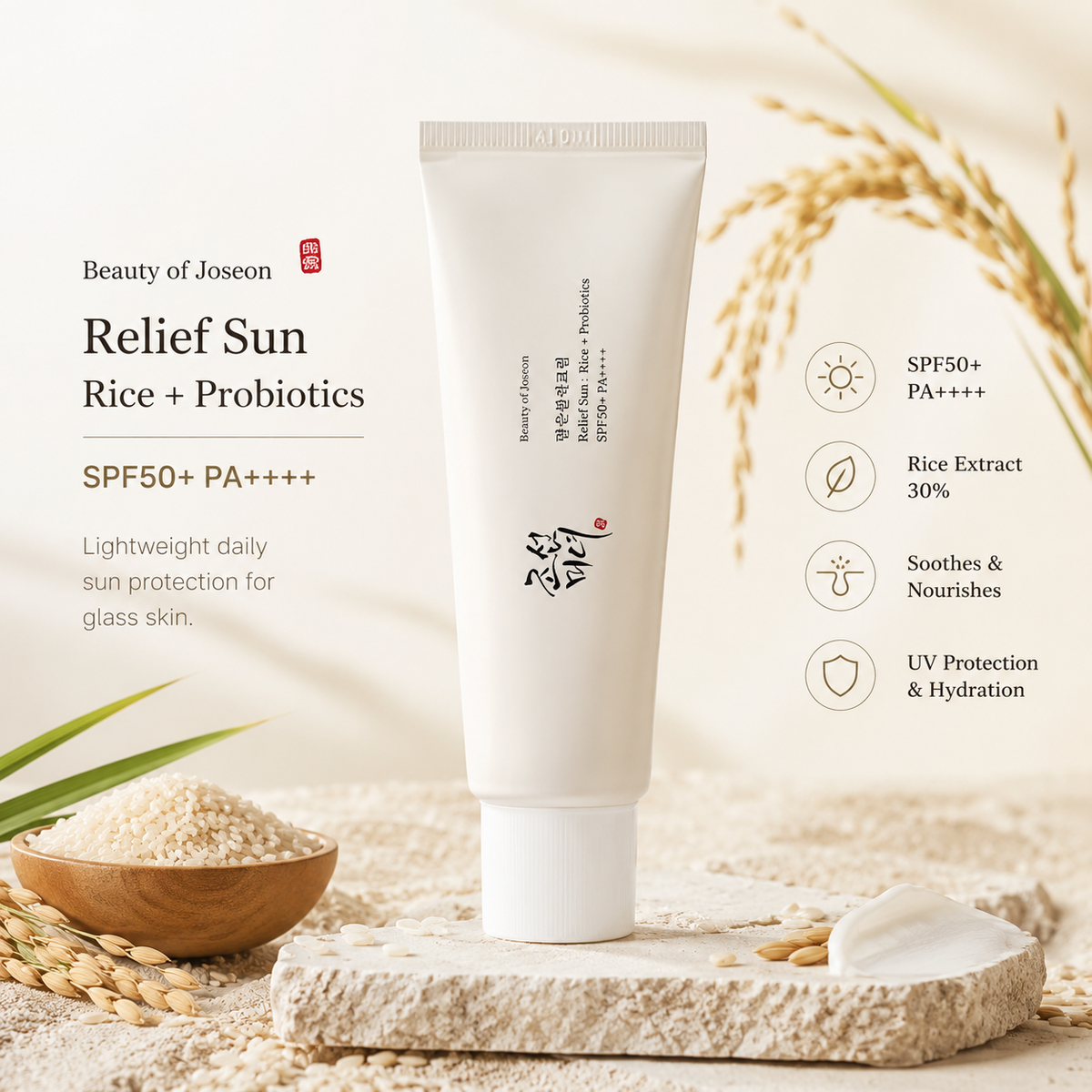 Beauty of Joseon Relief Sun Rice + Probiotics SPF50+ PA++++ 50ml