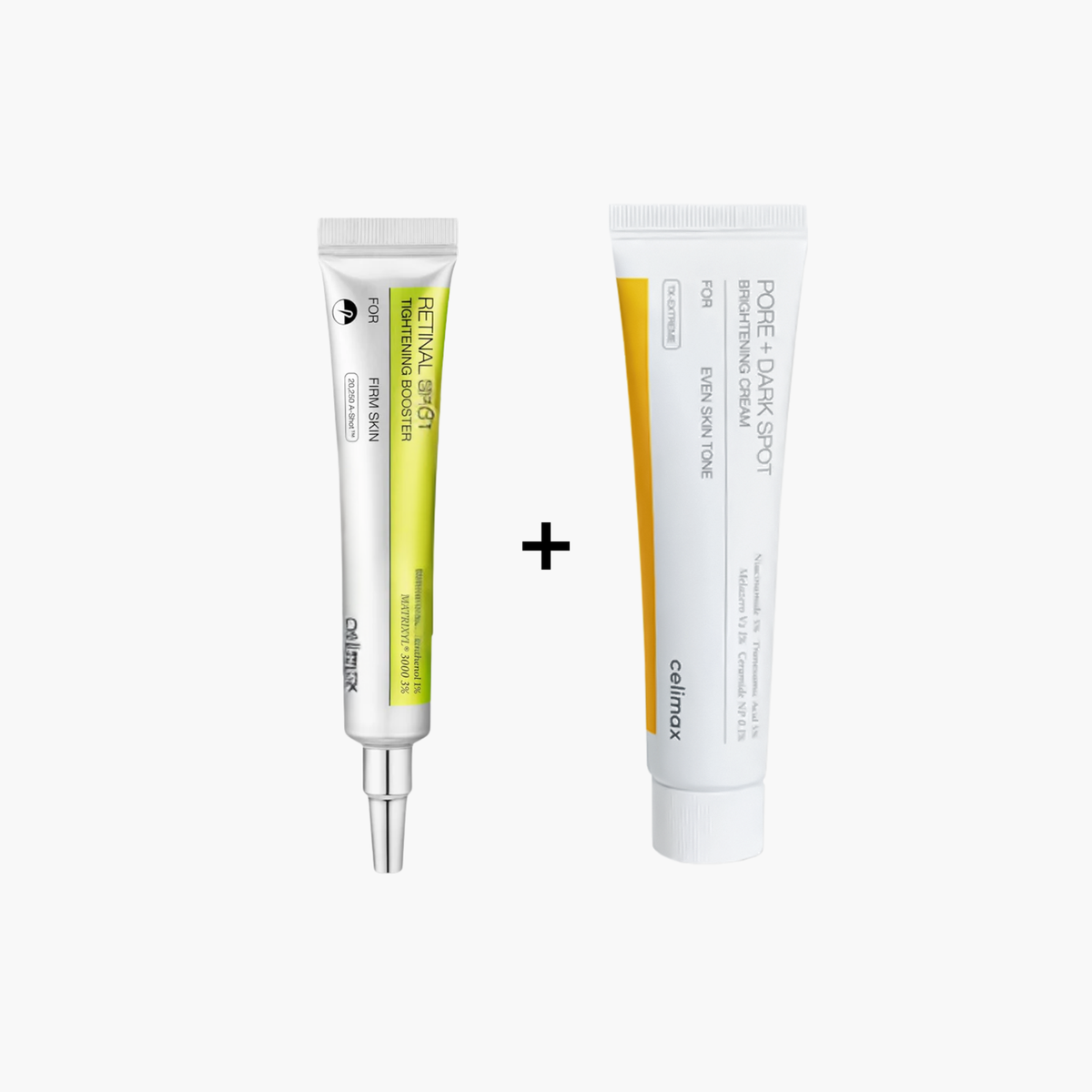 Celimax Retinal Shot Tightening Booster + Pore+Dark Spot Brightening Cream